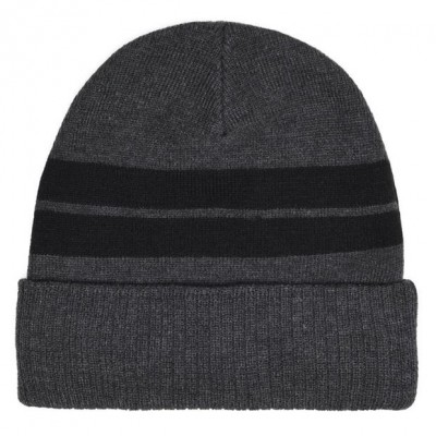 Оригинальная Шапка Lonsdale Turn Up Beanie Hat Mens - Charcoal