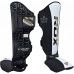 Оригинальная Защита Голени И Голеностопа RDX T4 MMA Gel Padded Leather Shin Instep Guard - Black/White
