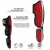 Оригинальная Защита Голени И Голеностопа RDX T4 MMA Gel Padded Leather Shin Instep Guard - Black/White