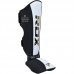 Оригинальная Защита Голени И Голеностопа RDX T4 MMA Gel Padded Leather Shin Instep Guard - Black/White