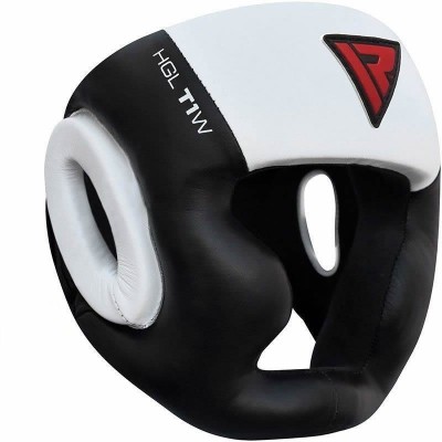 Оригинальный Шлем RDX T1 Cheek Protector Boxing Head Guard - Black/White