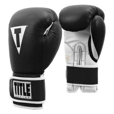 Оригинальные Боксерские Перчатки TITLE Pro Style Leather Training Gloves 3.0 - Black/White