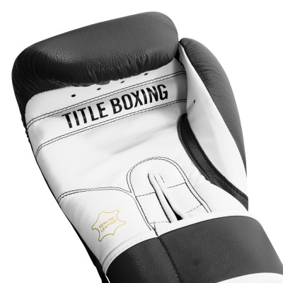 Оригинальные Боксерские Перчатки TITLE Pro Style Leather Training Gloves 3.0 - Black/White