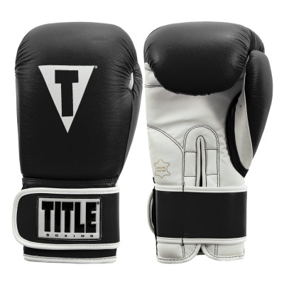 Оригинальные Боксерские Перчатки TITLE Pro Style Leather Training Gloves 3.0 - Black/White
