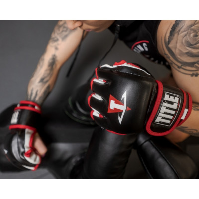 Оригинальные Перчатки TITLE Conflict MMA Training Gloves - Black Оригинальные Перчатки TITLE Conflict MMA Training Gloves - Black