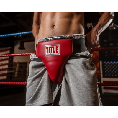Оригинальная Детская Защита Паха TITLE Classic Groin Protector Plus - Red