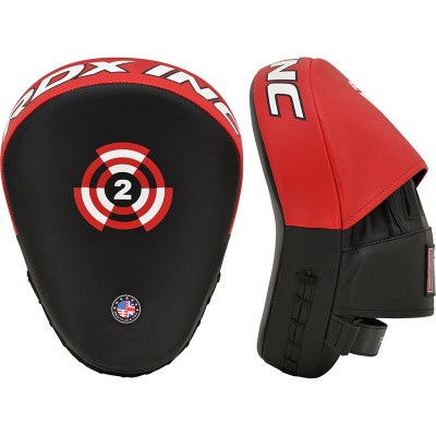 Оригинальные Лапы RDX T1 Boxing Focus Pads - Black/Red