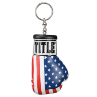 Оригинальный Брелок TITLE Excel Boxing USA Glove Keyring - White