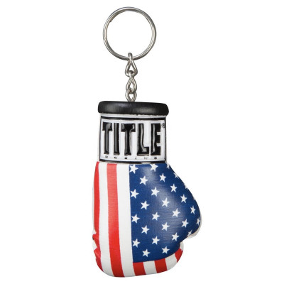 Оригинальный Брелок TITLE Excel Boxing USA Glove Keyring - White