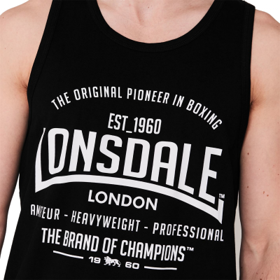 Оригинальная Майка Lonsdale Boxing Vest Top Mens - Black