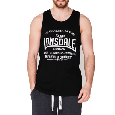 Оригинальная Майка Lonsdale Boxing Vest Top Mens - Black