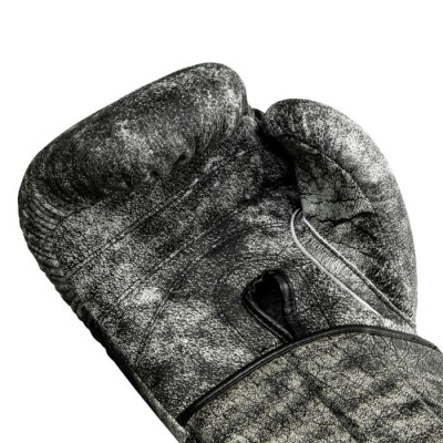 Оригинальные Боксерские Перчатки TITLE Distressed Glory Training Gloves - Black