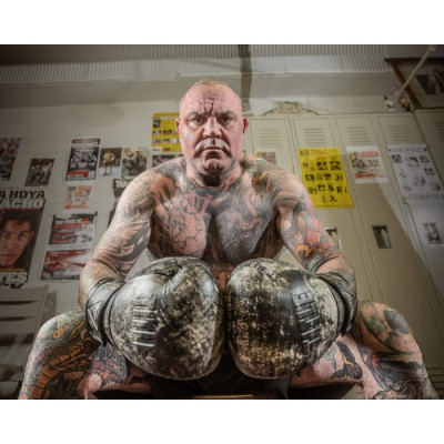 Оригинальные Боксерские Перчатки TITLE Distressed Glory Training Gloves - Black