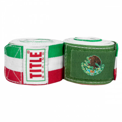 Оригинальные Бинты TITLE Velpeau Amateur Competition Wraps (4.5М) - White/Red/Green