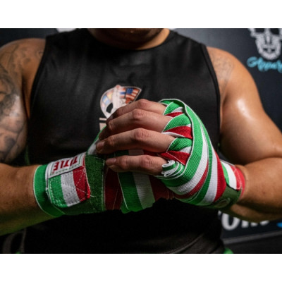 Оригинальные Бинты TITLE Velpeau Amateur Competition Wraps (4.5М) - White/Red/Green