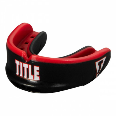 Оригинальная Детская Капа TITLE Air Force Duo-Defense Youth Mouthguard - Black/Red