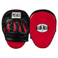 Оригинальные Гнутые Лапы Title Pro Mex Pantera Curved Punch Mitts 3.0 - Black/Red