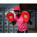Оригинальные Гнутые Лапы Title Pro Mex Pantera Curved Punch Mitts 3.0 - Black/Red