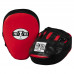 Оригинальные Гнутые Лапы Title Pro Mex Pantera Curved Punch Mitts 3.0 - Black/Red