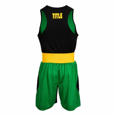 Оригинальная Боксерская Форма TITLE WBC Amateur Competition Outfit - Black/Green