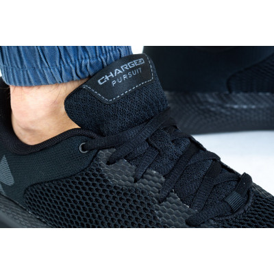 Оригинальные Кроссовки Under Armour Charged Pursuit - Black/Black