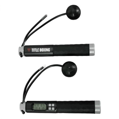 Оригинальная Скакалка TITLE Boxing Smart Electronic Count Jump Rope - Black