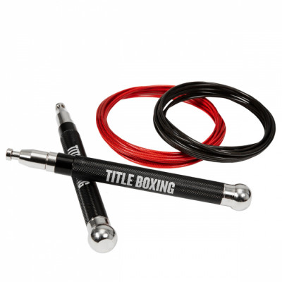 Оригинальная Скакалка TITLE Boxing Deluxe Adjustable Speed Rope - Black
