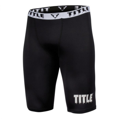 Оригинальные Компрессионные Шорты TITLE Pro Compress Shorts - Black