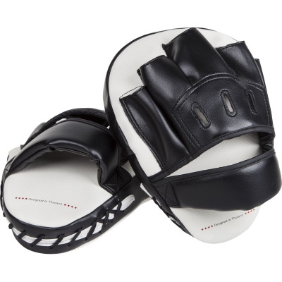 Оригинальные Гнутые Лапы Venum Light Focus Mitts - White/Black