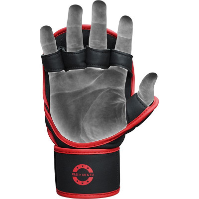 Оригинальные Перчатки RDX F6 KARA MMA Sparring Gloves - Black/Red