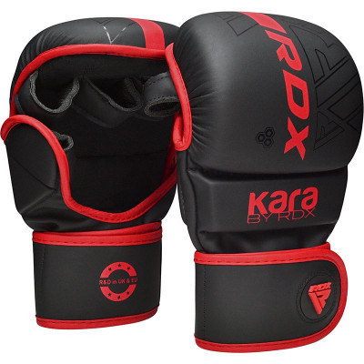 Оригинальные Перчатки RDX F6 KARA MMA Sparring Gloves - Black/Red