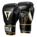 Оригинальные Боксерские Перчатки TITLE Boxeo Mexican Leather Training Gloves Quatro 2.0 - Black/Gold