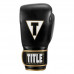 Оригинальные Боксерские Перчатки TITLE Boxeo Mexican Leather Training Gloves Quatro 2.0 - Black/Gold