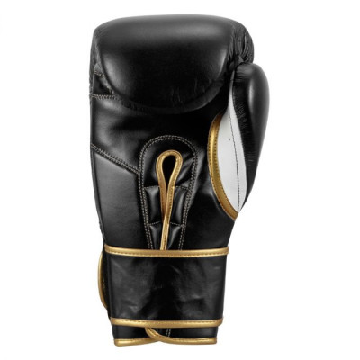 Оригинальные Боксерские Перчатки TITLE Boxeo Mexican Leather Training Gloves Quatro 2.0 - Black/Gold
