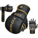 Оригинальные Перчатки RDX F6 KARA MMA Sparring Gloves - Black/Gold