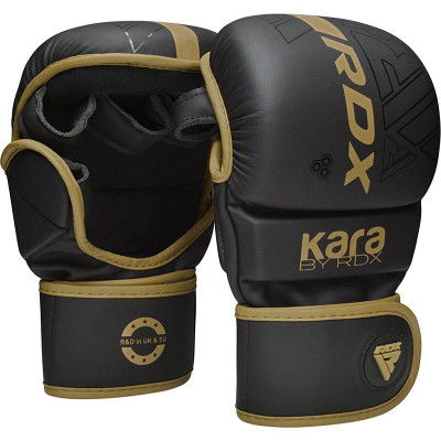 Оригинальные Перчатки RDX F6 KARA MMA Sparring Gloves - Black/Gold