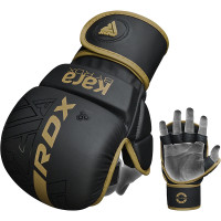 Оригинальные Перчатки RDX F6 KARA MMA Sparring Gloves - Black/Gold