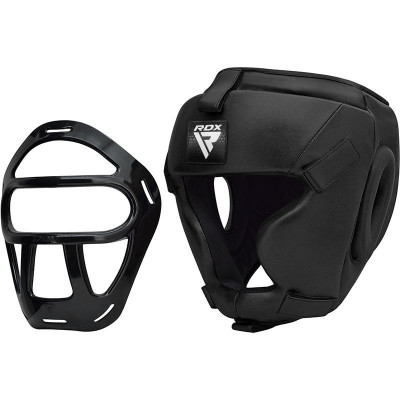 Оригинальный Шлем RDX T1 Head Guard With Removable Face Cage - Black