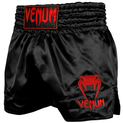 Оригинальные Тайские Шорты Venum Muay Thai Shorts Classic - Black/Red