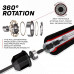 Оригинальная Скакалка RDX W1 Jump Rope With Foam Handles - Black/Red