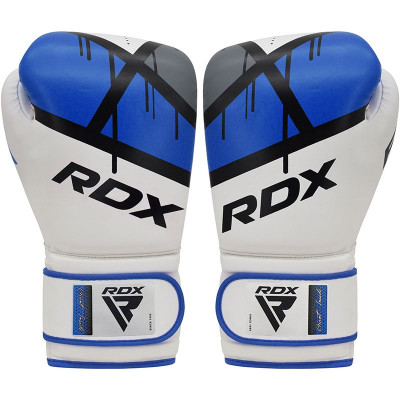 Оригинальные Детские Боксерские Перчатки RDX Kids Boxing Gloves J7 - 6oz - White/Navy