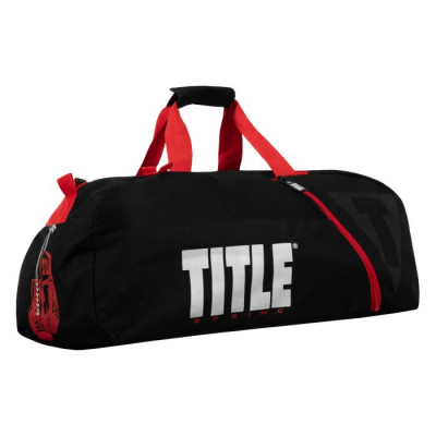 Оригинальная Сумка-Рюкзак TITLE Boxing Champion Sport Bag 2.0 - Black/Red