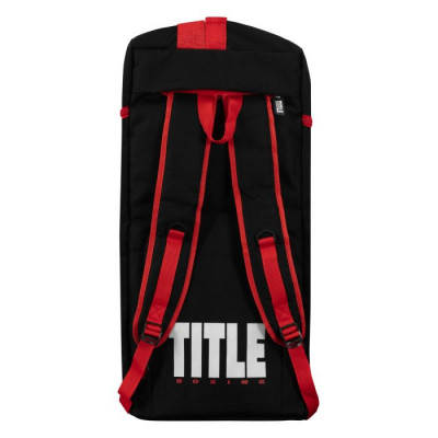 Оригинальная Сумка-Рюкзак TITLE Boxing Champion Sport Bag 2.0 - Black/Red