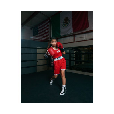 Оригинальная Двухсторонняя Боксерская Форма TITLE Boxing Aerovent Elite Amateur Boxing Set 2.0 - Navy/Red