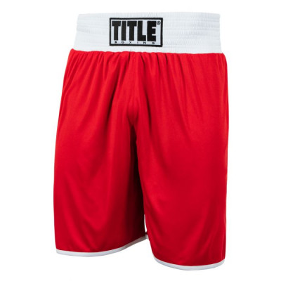Оригинальная Двухсторонняя Боксерская Форма TITLE Boxing Aerovent Elite Amateur Boxing Set 2.0 - Navy/Red