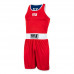 Оригинальная Двухсторонняя Боксерская Форма TITLE Boxing Aerovent Elite Amateur Boxing Set 2.0 - Navy/Red