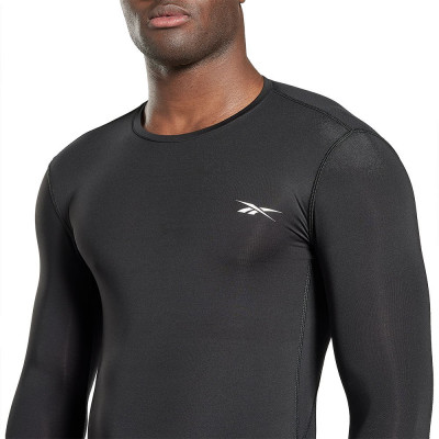 Оригинальная Компрессионная Футболка Reebok Workout Ready Compression LS - Night Black
