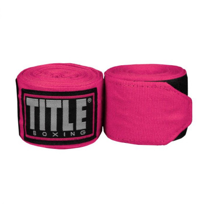 Оригинальные Бинты TITLE Fight Back Semi-Elastic Hand Wraps (4.5М) - Pink