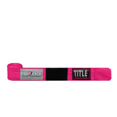 Оригинальные Бинты TITLE Fight Back Semi-Elastic Hand Wraps (4.5М) - Pink