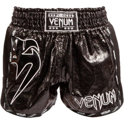 Оригинальные Тайские Шорты Venum Giant Infinite Muay Thai Shorts - Black/Black